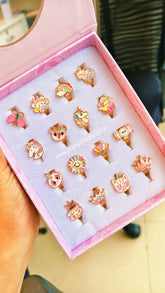 Charming Rotating Adjustable Kids Finger Rings